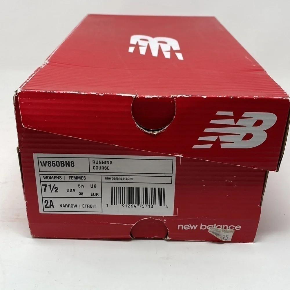 New Balance W860BN8 Womens Distance Seaspray/Pigment/Energy Lime Sneaker… - Picture 8 of 8
